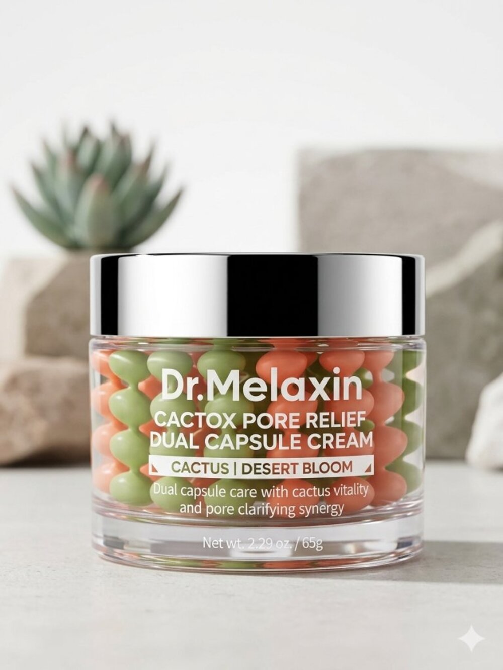 Dr. Melaxin Cactox Pore Relief Dual Capsule Cream (K-Beauty)